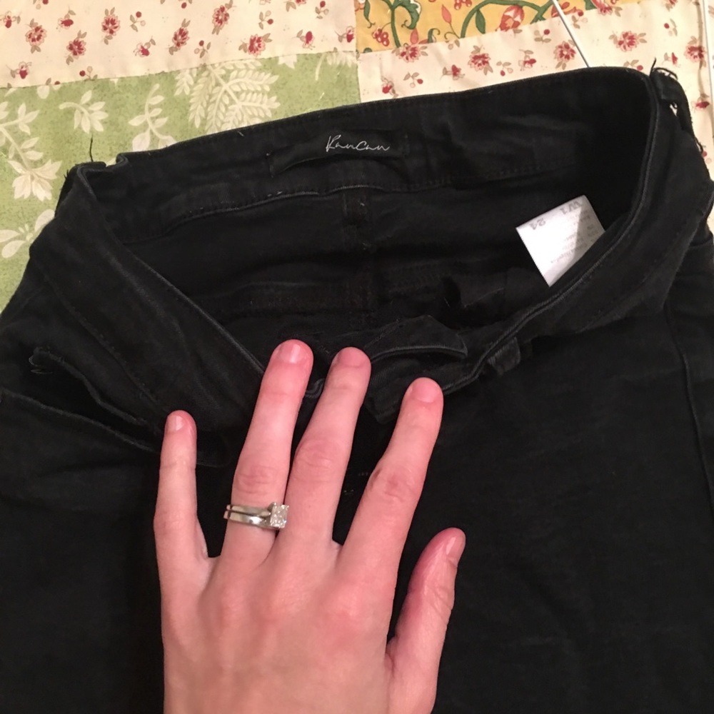 Black high rise Kancan jeans